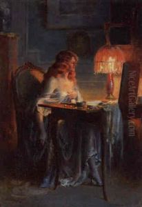 Lady At A Dresser