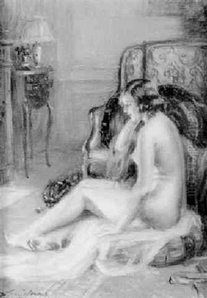 Jeune Femme Devant L'atre - view 1