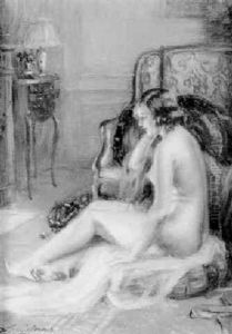 Jeune Femme Devant L'atre Jeune Femme Devant L'atre