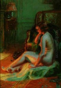 Warming Up By The Fire by Delphin Enjolras