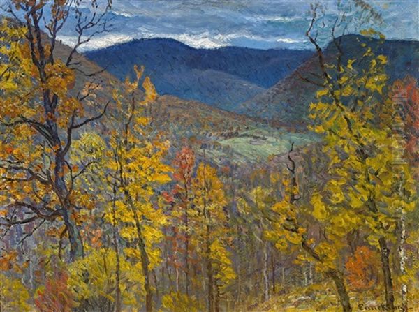 Northeastern Fall Landscape - view 1
