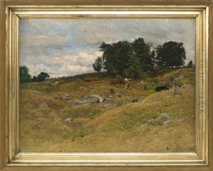 New England Hillside - Spurr Pasture - Otisfield, Maine by John Joseph Enneking