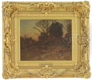 Forest Meadow At Twilight by John Joseph Enneking