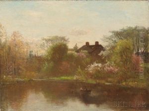 Pond In Spring, Possibly Hyde Park