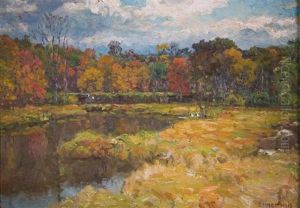 Autumnal Landscape by John Joseph Enneking