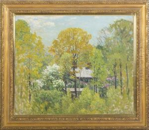 A House In The Woods, Springtime by John Joseph Enneking