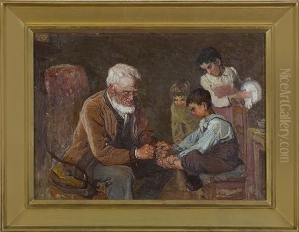 Study For "pulling Out The Splinter" - view 1