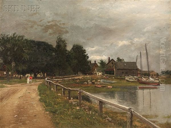 Dirt Road Along Scituate Harbor - view 1