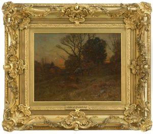 Forest Meadow At Twilight by John Joseph Enneking