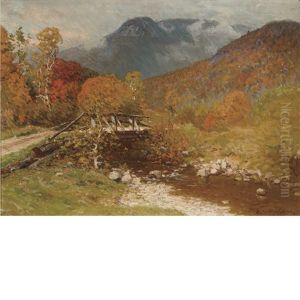 The Autumn Bridge In The Mountain by John Joseph Enneking