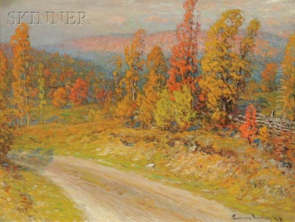 Autumn - Edge Of Woods/road - view 1