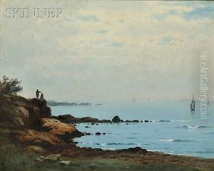 Coastal View With Figures Left