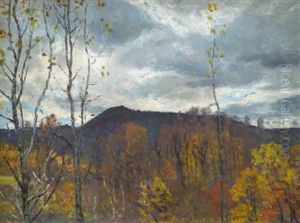 A Gathering Storm, Autumn by John Joseph Enneking