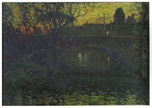Bridge At Twilight by John Joseph Enneking