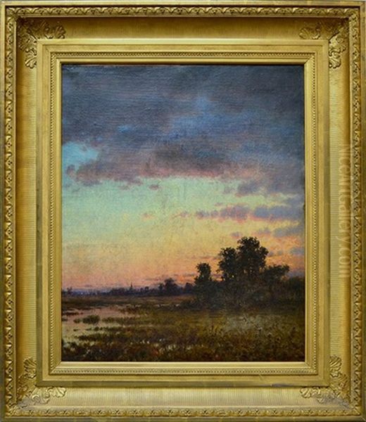 Back Bay Marshes With View Of North Church Steeple, Boston - view 1