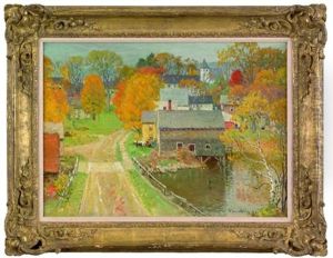 Autumnal Townscape by John Joseph Enneking