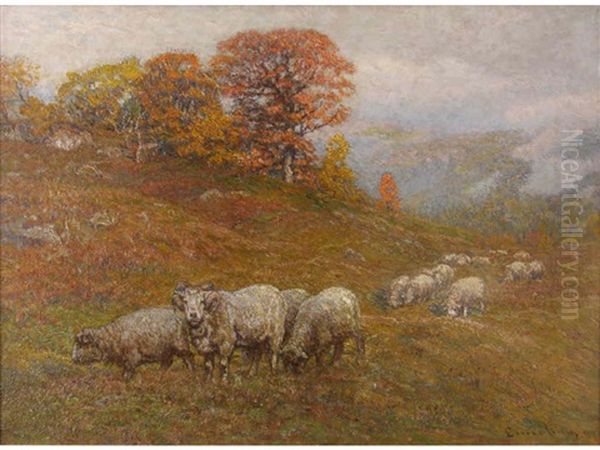 Sheep In Fall - view 1