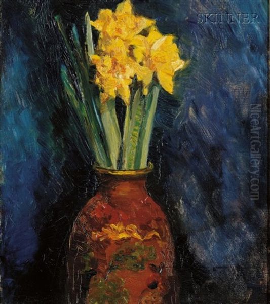 Daffodils In A Vase - view 1