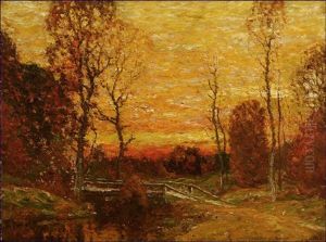 Sunset River Landscape