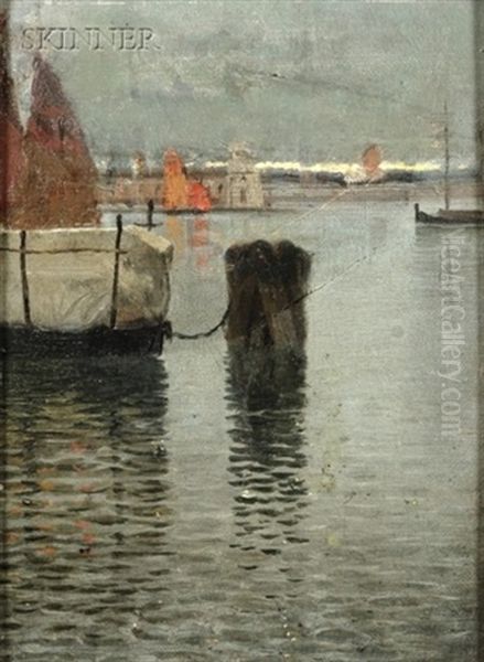 Quiet Harbor At Dusk - view 1