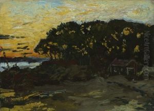 Cabin At Dusk
