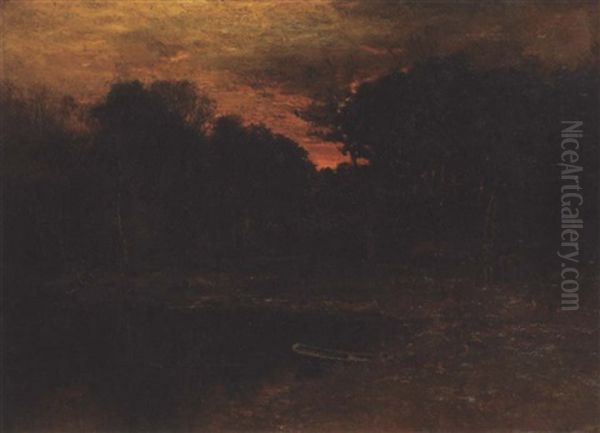 The Pond At Twilight - view 1