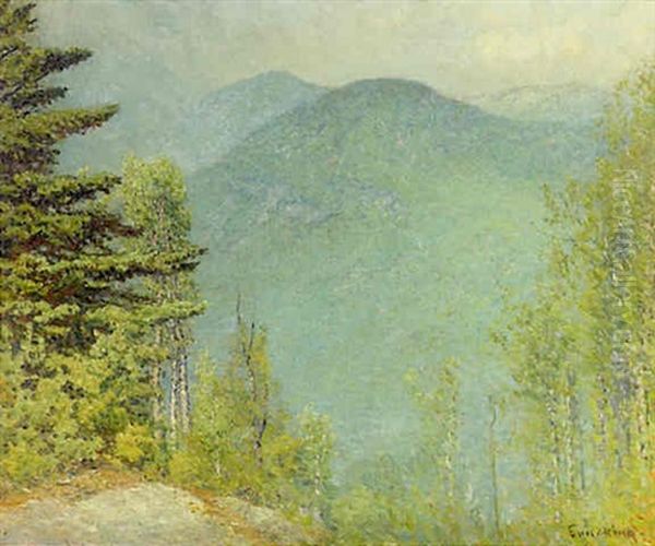 Mountain Vista With Pines - view 1