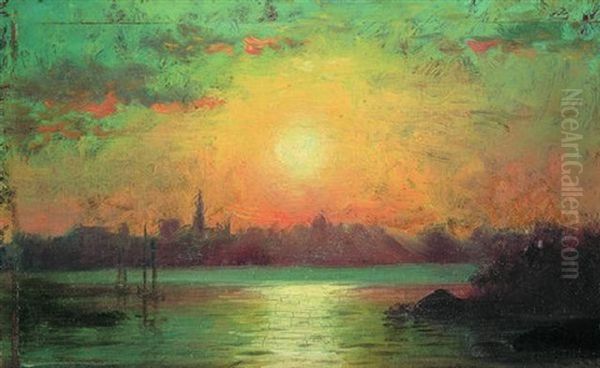 Sunset On The River - view 1
