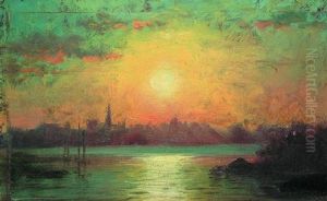Sunset On The River