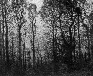 Sunset Through Trees, Autumn by John Joseph Enneking