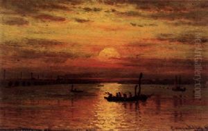 Gloucester Harbor At Sunset
