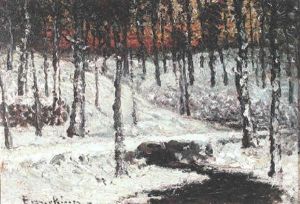 Forest In Winter by John Joseph Enneking
