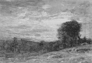 New England Hills, Sunset by John Joseph Enneking
