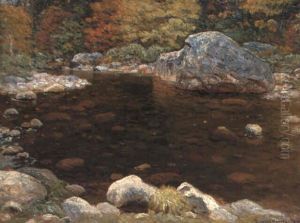Trout Brook, Early Autumn by John Joseph Enneking