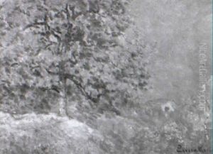 Oak Tree On A Hillside by John Joseph Enneking