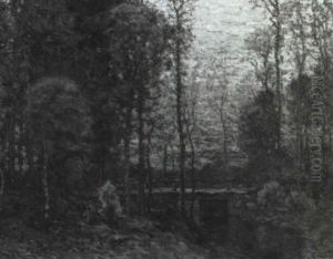 Coventry Bridge At Twilight by John Joseph Enneking