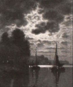 Moonlit Waters, Marblehead by John Joseph Enneking