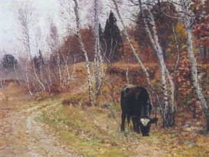 Grazing By A Country Road Grazing By A Country Road