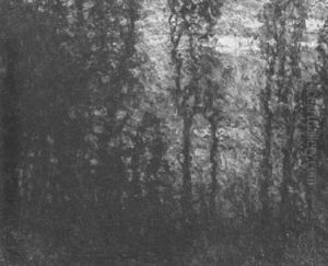 Sunset Through The Trees by John Joseph Enneking