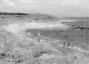 Bathers In A Cove by Joseph Eliot Enneking