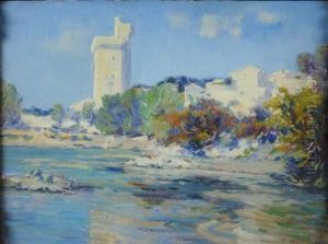 The Rhone Near Ville-neuve Les Avignon