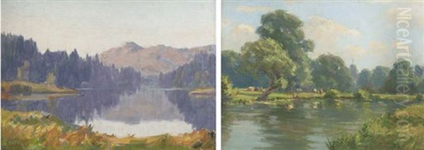 Summer On The River (+ Lake Landscape; 2 Works) - view 1