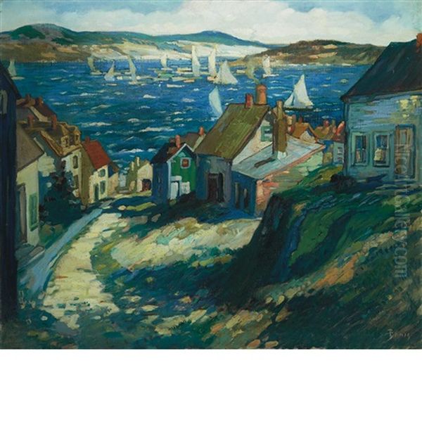 Sailboats In Harbor, Eastport, Maine - view 1