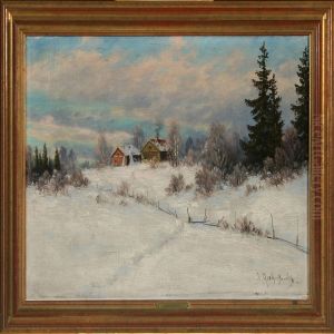 Wintherlandscape by Ernst Aschenbach