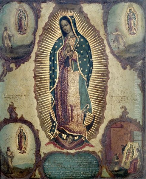 Virgen De Guadalupe Con Las Cuatro Apariciones - view 1