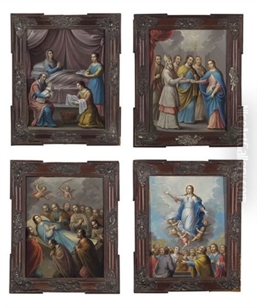 Cycle Of The Life Of The Virgin Mary (4 Works) - view 1