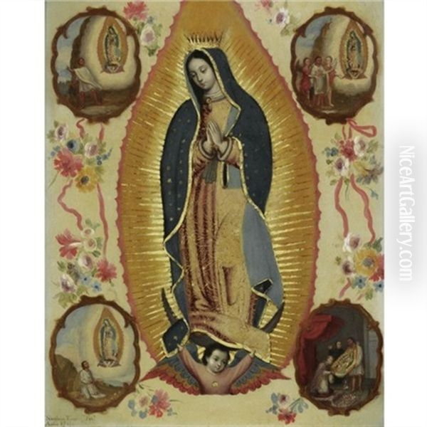 La Virgen De Guadalupe Con Cuatro Apariciones - view 1