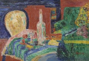 Le Divan Vert (interieur) by James Ensor