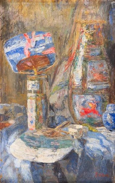 Chinoiseries - Chinese Vases And Fans - view 1