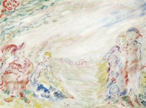 Joliesses Tenues Et Bigarrees - Subtle, Multicoloured Prettiness (january 1939) by James Ensor